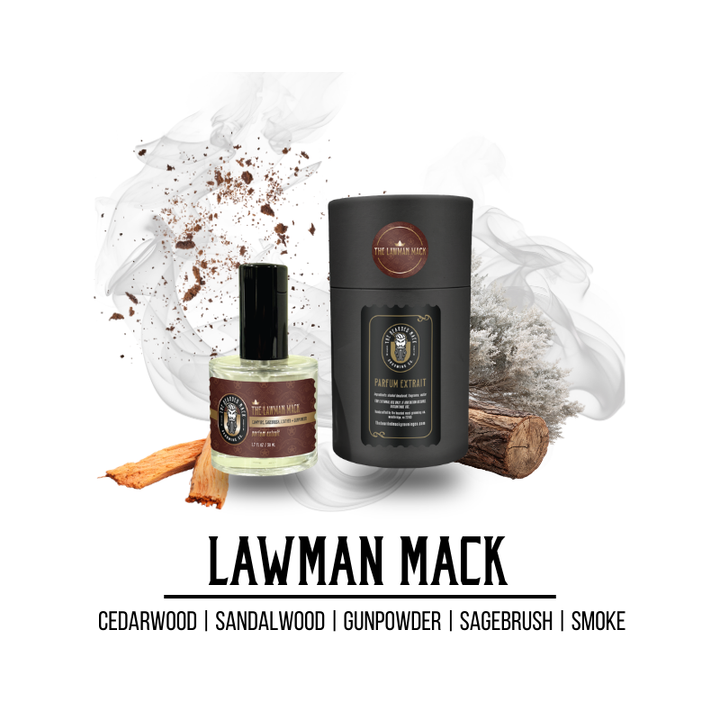 The Lawman Mack Parfum Extrait cologne The Bearded Mack Grooming CO