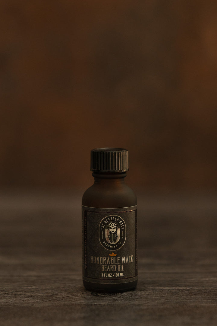 Honorable Mack Beard Oil - Oud, Saffron, Tobacco + Vanilla Beard Oil The Bearded Mack Grooming CO   