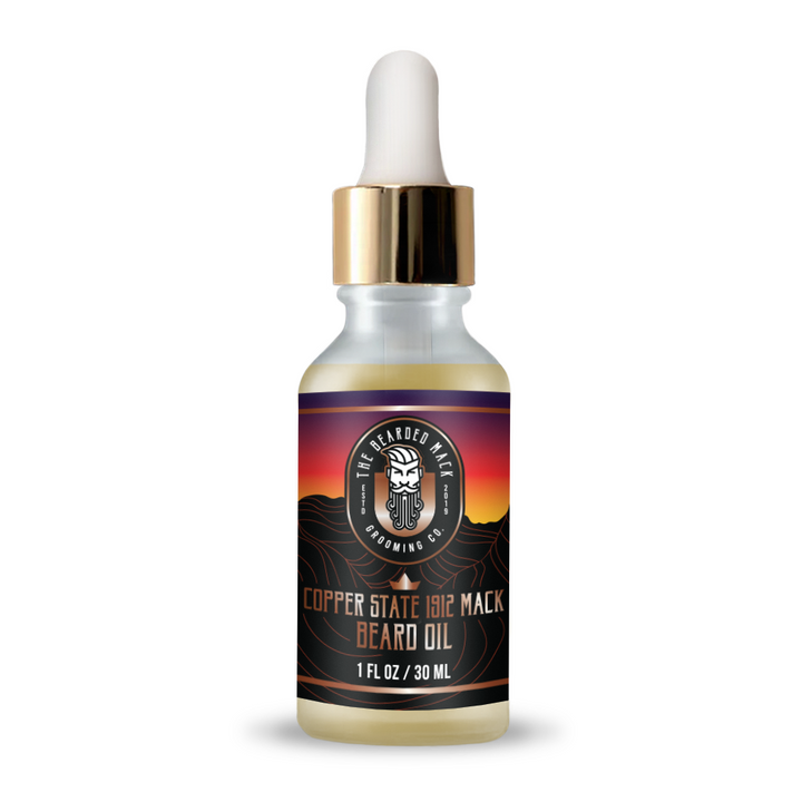 Copper State 1912 Mack Signature Beard Oil | Citrus • Desert Sage • Cedarwood Beard Oil The Bearded Mack Grooming CO