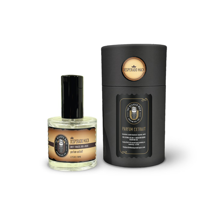 Desperado Mack Parfum Extrait cologne The Bearded Mack Grooming CO