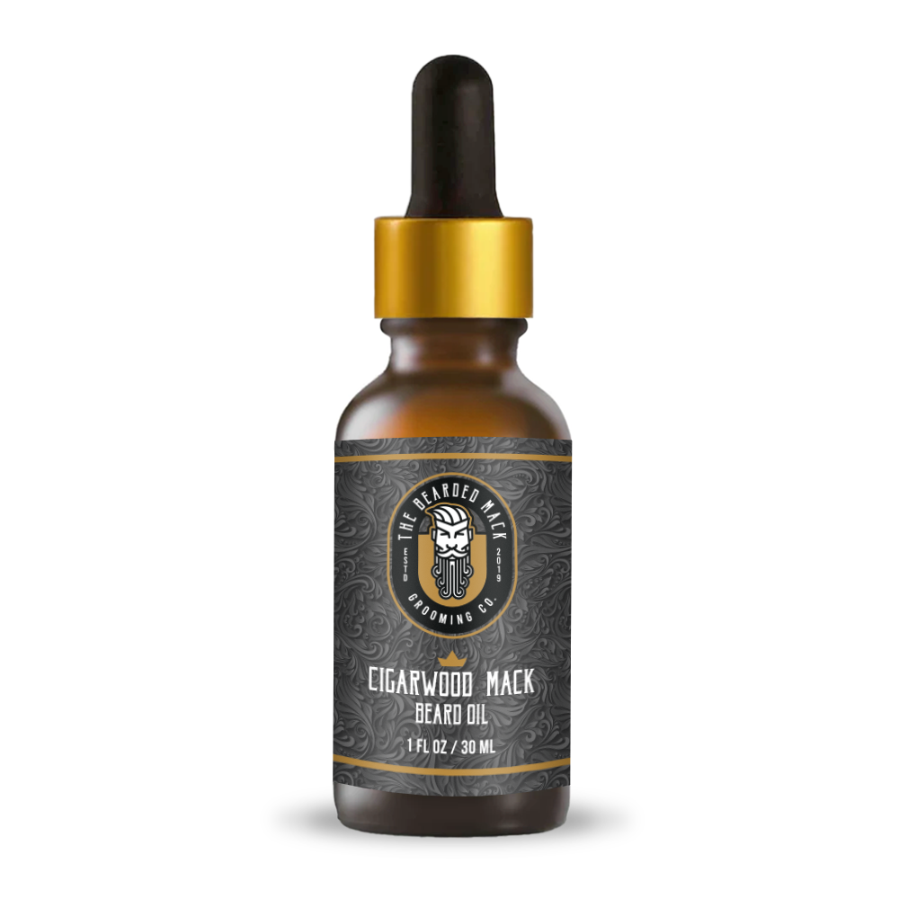 Cigarwood Mack Signature Beard Oil - Tobacco, Oud + Smoky Vanilla Beard Oil The Bearded Mack Grooming CO