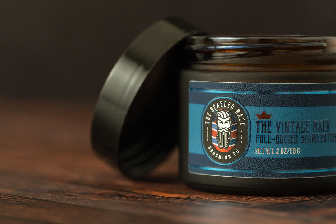 The Vintage Mack Beard Butter - Fresh Barbershop Beard Butter The Bearded Mack Grooming CO