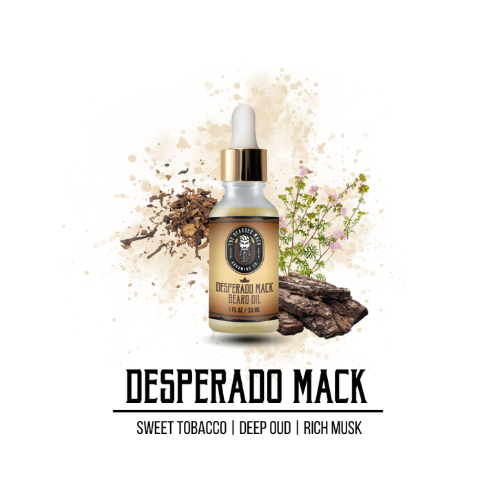 Desperado Mack Signature Beard Oil | Sweet Tobacco • Oud • Musk Beard Oil The Bearded Mack Grooming CO