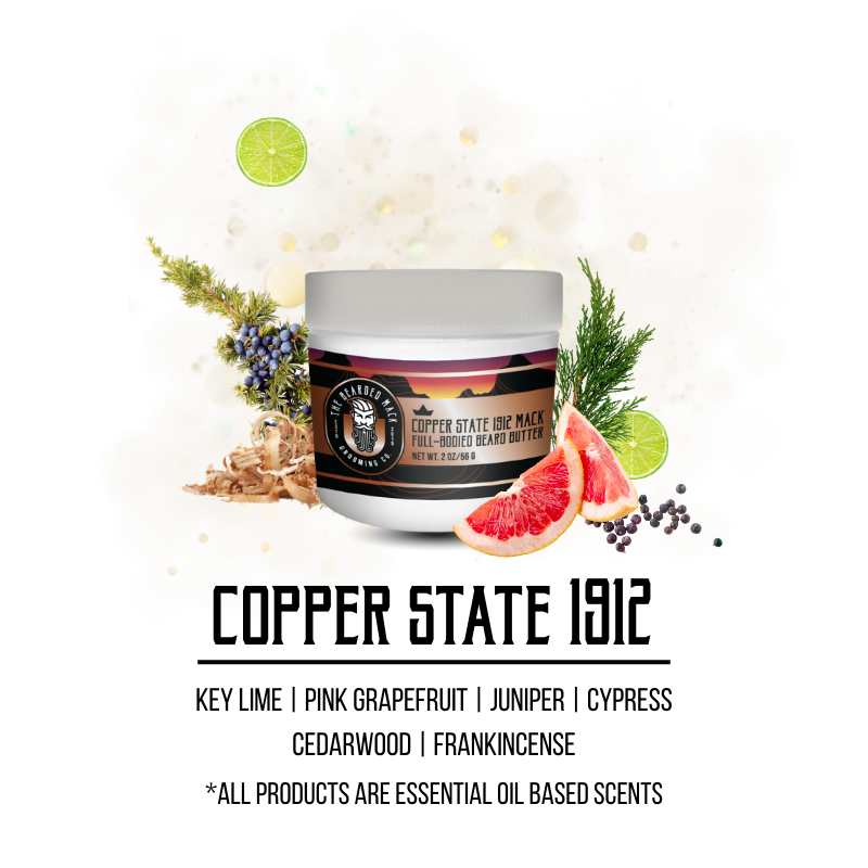 Copper State 1912 Mack Beard Butter | Citrus • Desert Sage • Cedarwood Beard Butter The Bearded Mack Grooming CO