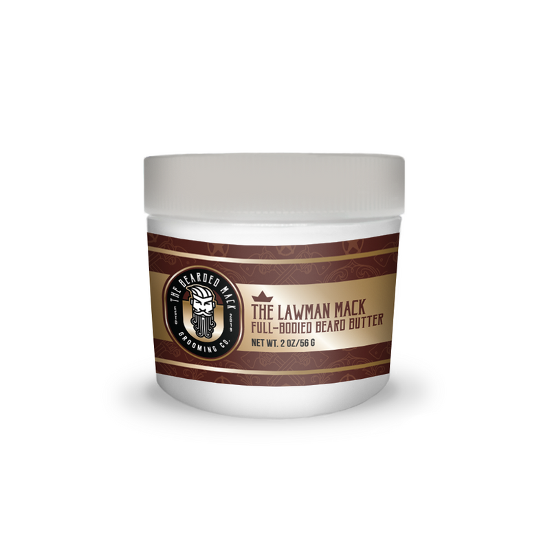 The Lawman Mack Beard Butter | Campfire • Sagebrush • Leather • Gunpowder Beard Butter The Bearded Mack Grooming CO