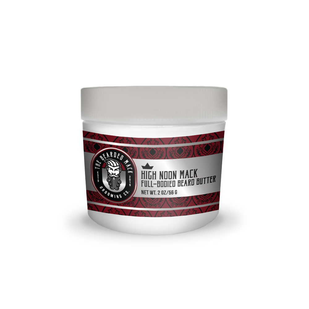 High Noon Mack Beard Butter | Smoky Pipe Tobacco • Leather • Bourbon Beard Butter The Bearded Mack Grooming CO