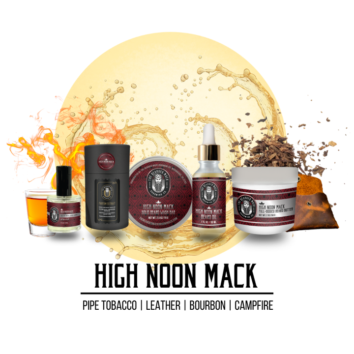 High Noon Bundles The Bearded Mack Grooming CO (B) Oil + Butter + Wash Bar + Parfum