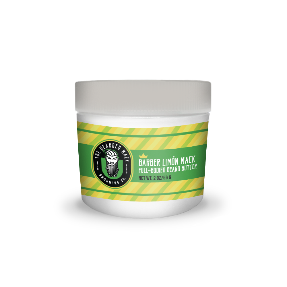 Barber Limon Mack Beard Butter - Barber Shave + A Twist of Lime Beard Butter The Bearded Mack Grooming CO