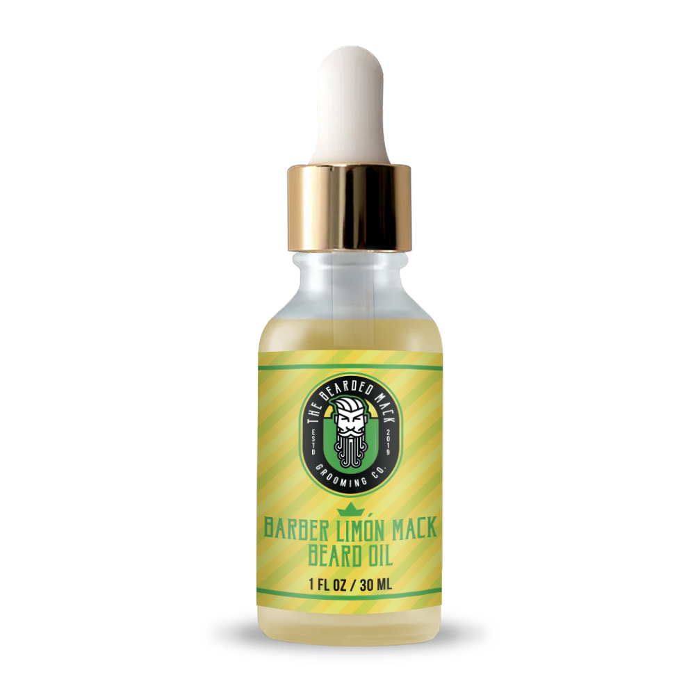 Barber Limon Mack Beard Oil - Barber Shave + A Twist of Lime Beard Oil The Bearded Mack Grooming CO