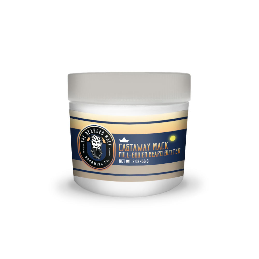 Castaway Mack Beard Butter | Dark Blue Cologne • Ozone • Woods