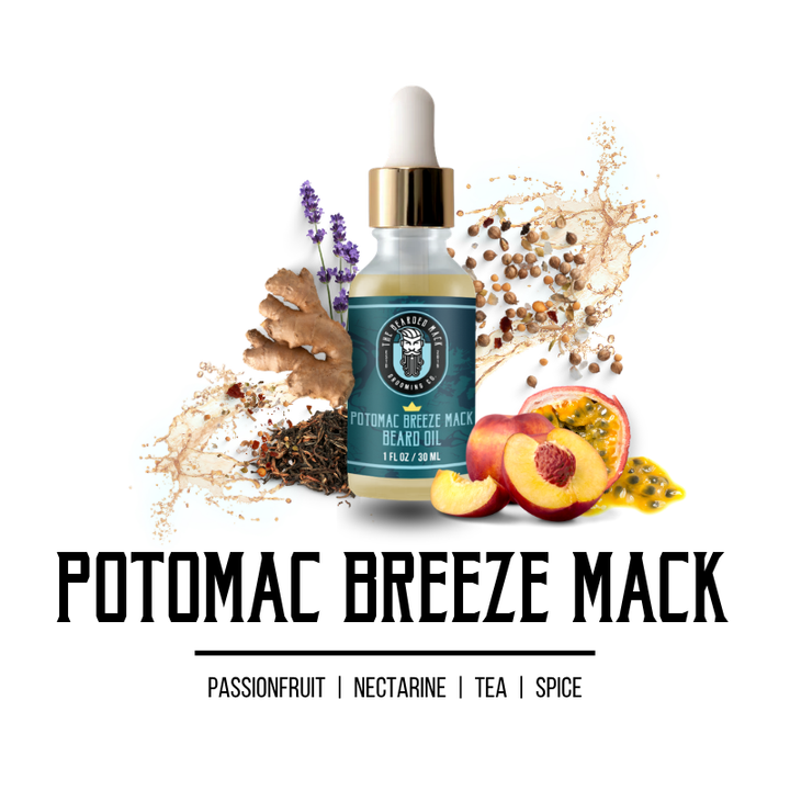 Potomac Breeze Mack Signature Beard Oil | Passion Fruit • Nectarine• Tea • Spice
