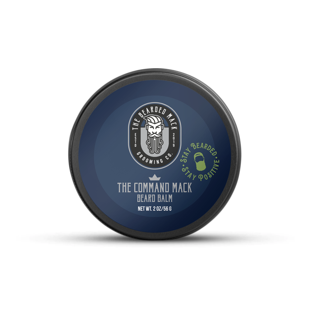 The Command Mack Beard Balm - Fresh Lime, Mint + Ginger Beard Balm The Bearded Mack Grooming CO   