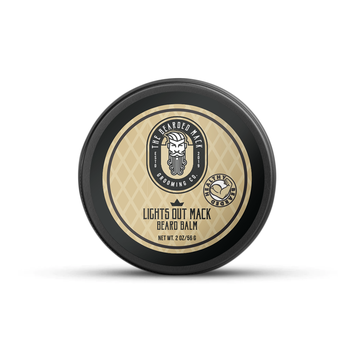 Lights Out Mack Beard Balm- Dapper, Woody + Aromatic Beard Balm The Bearded Mack Grooming CO   