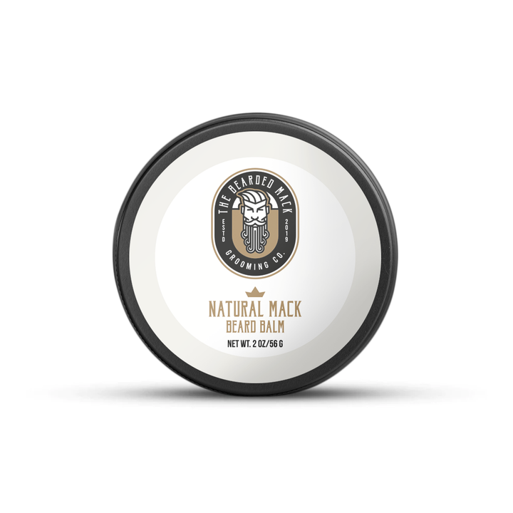 Natural Mack Beard Balm - Unscented Beard Balm The Bearded Mack Grooming CO   