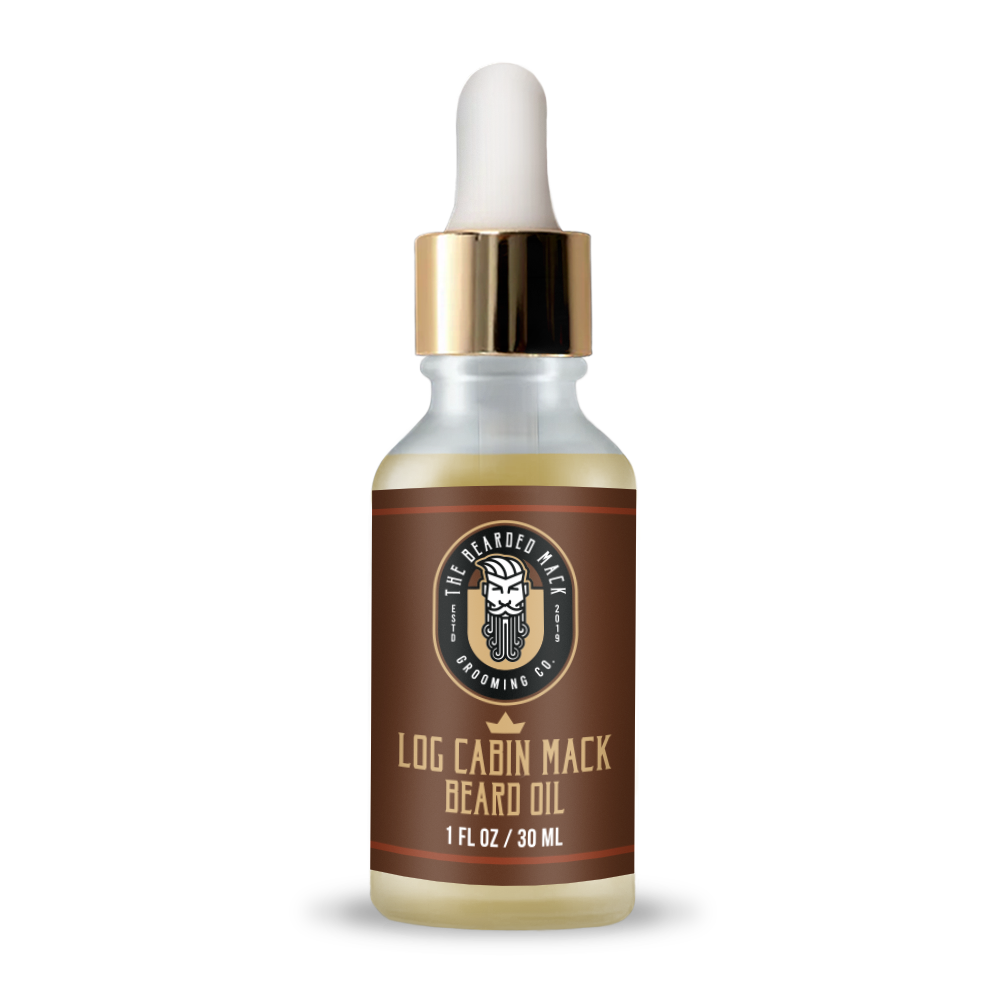 Log Cabin Mack Signature Beard Oil - Campfire Cologne Beard Oil The Bearded Mack Grooming CO
