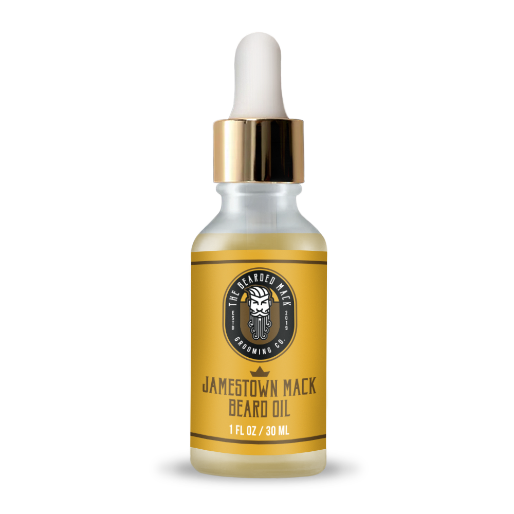 Jamestown Mack Beard Oil - Tobacco + Vanilla Beard Oil The Bearded Mack Grooming CO