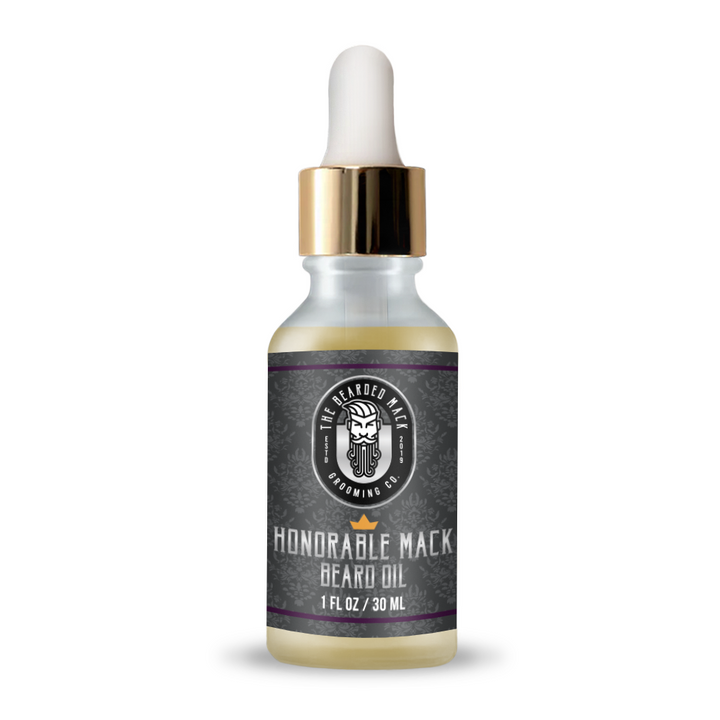 Honorable Mack Signature Beard Oil | Oud • Saffron • Tobacco • Vanilla Beard Oil The Bearded Mack Grooming CO