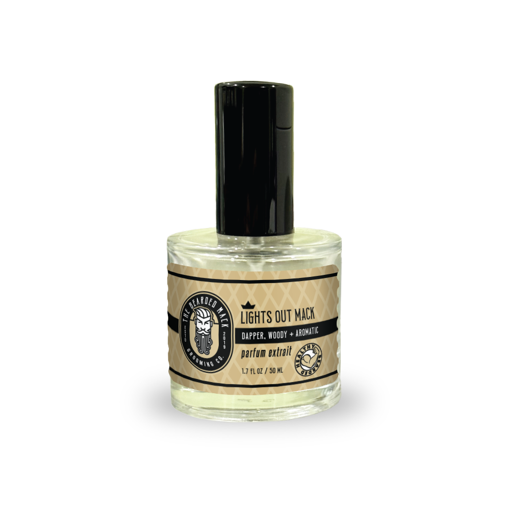 Light's Out Mack Parfum - Dapper, Woody + Aromatic cologne The Bearded Mack Grooming CO   