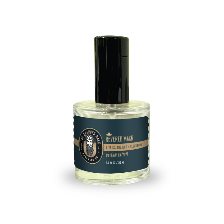 Revered Mack Parfum - Citrus, Tobacco + Cedarwood cologne The Bearded Mack Grooming CO   