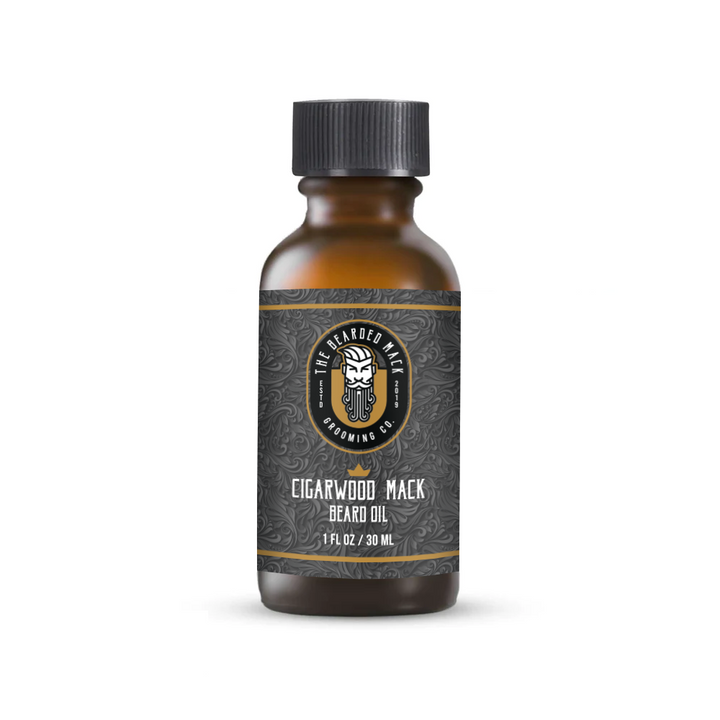 Cigarwood Mack Beard Oil -  Tobacco, Oud + Smoky Vanilla Beard Oil The Bearded Mack Grooming CO   