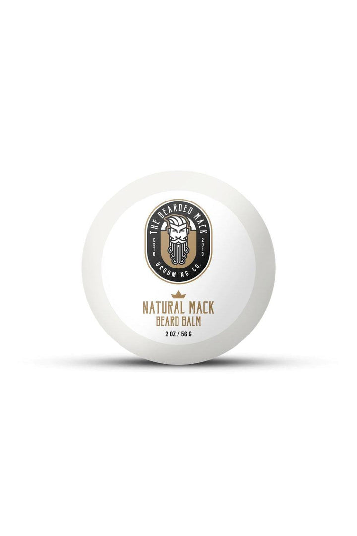 Natural Mack Beard Balm - Unscented Beard Balm The Bearded Mack Grooming CO   