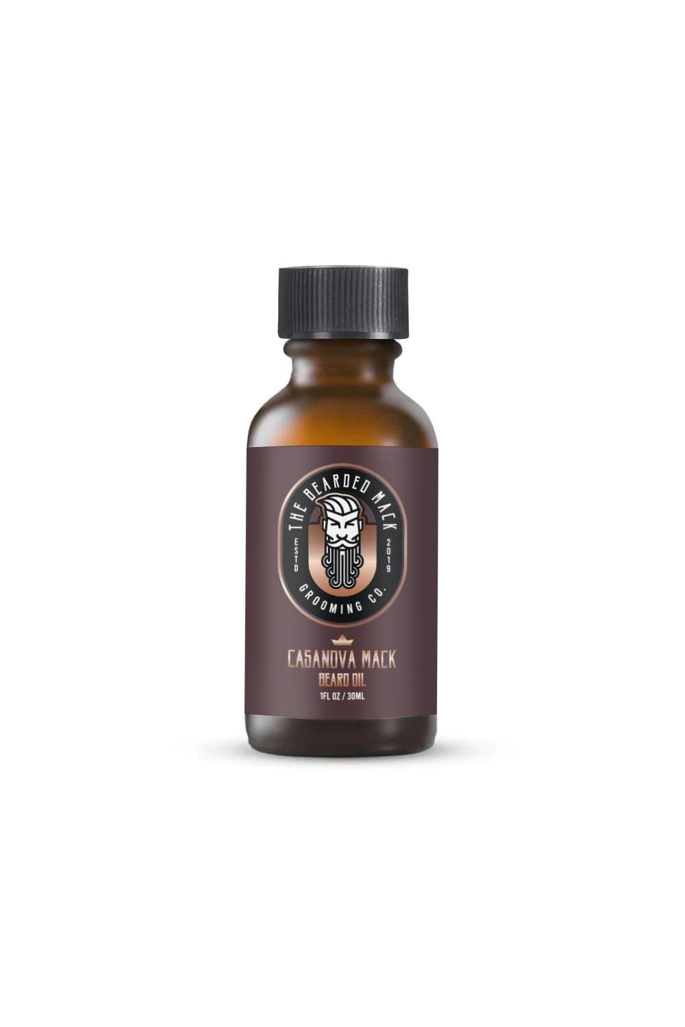 Casanova Mack Beard Oil - Labdanum, Sandalwood + Vanilla (Limited) Beard Oil The Bearded Mack Grooming CO   