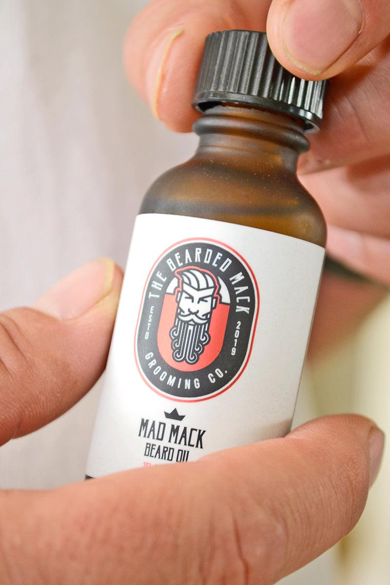 Mad Mack Beard Oil - Bay Leaf + Tobacco Beard Oil The Bearded Mack Grooming CO   