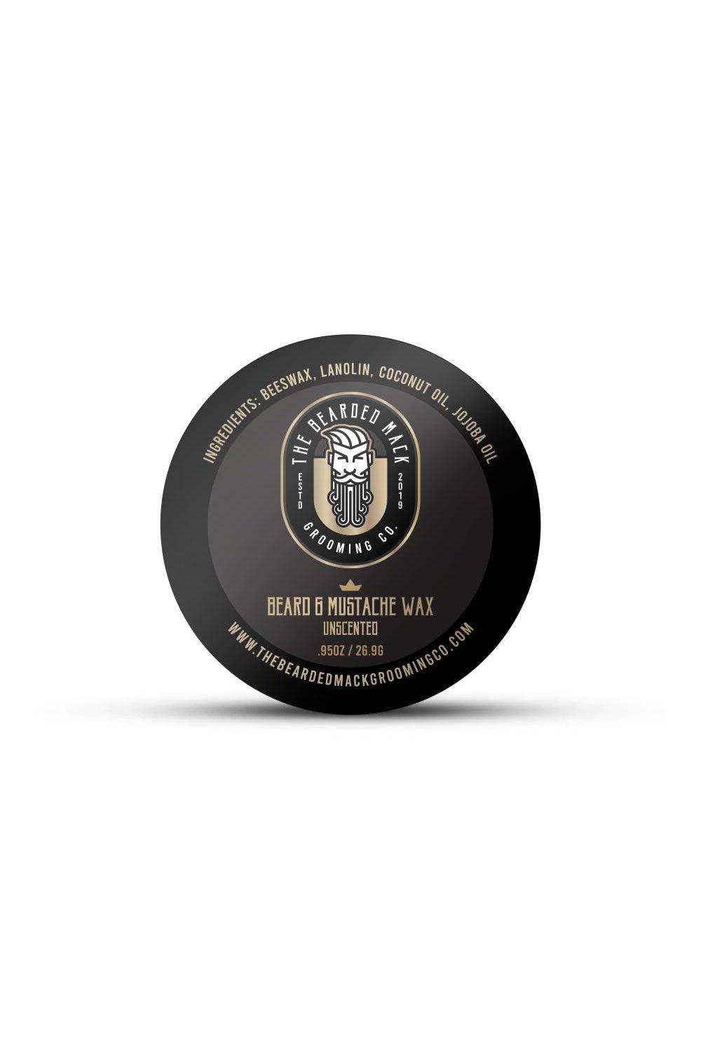 Mustache Wax - Unscented Beard Balm The Bearded Mack Grooming CO   