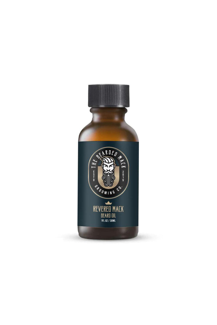 Revered Mack Beard Oil - Citrus, Tobacco + Cedarwood Beard Oil The Bearded Mack Grooming CO   